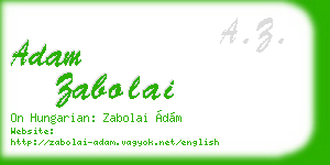 adam zabolai business card