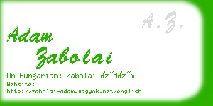 adam zabolai business card